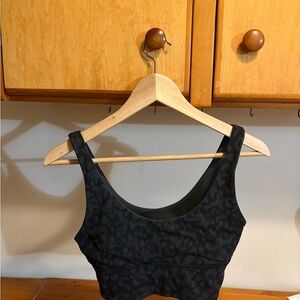 lululemon athletica Align Scoop Black Cheetah Sports Bra